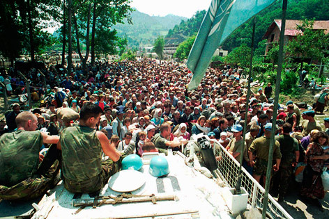 Niederländische UN-Soldaten nahe Srebrenica 1995