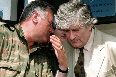 Radovan Karadzic und sein Ratko Mladic