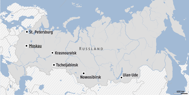 Karte Von Russland