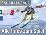 Screenshot eines Skirennläufers des Online-Spieles Ski Challenge