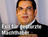 Ex-Präsident von Tunesien Zine El Abidine Ben Ali