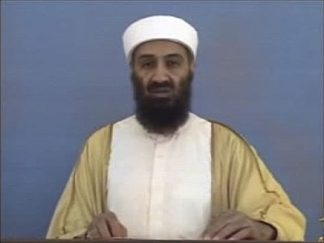 Osama bin Laden in einer Videoaufzeichnung