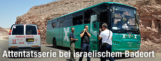 Bus nach Anschlag in Israel