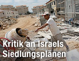 Arbeiter in Ariel in Westjordanland