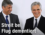 Bundeskanzler Werner Faymann und Vizekanzler Michael Spindelegger
