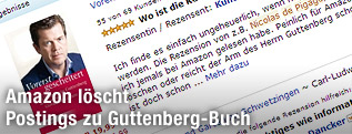 Screenshot Amazon von Guttenberg Buchcover