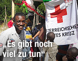 Helfer vom Roten Kreuz in Haiti