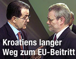Ex-EU-Kommissionspräsident Romano Prodi und der ehemalige kroatische Premier Ivica Racan