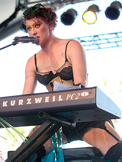 Amanda Palmer 2009 beim Coachella Valley Music and Arts Festival in Indio (Californien)