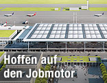 Grafik des neuen Berliner Flughafens in Schönefeld