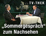 SPÖ-Bundeskanzler Werner Faymann im ORF-Sommergespräch mit Armin Wolf