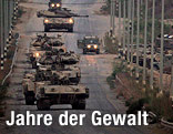 Panzer verlassen 2005 Gaza-Stadt