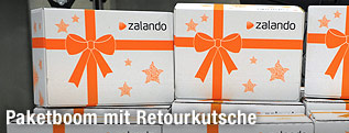 Päckchen des Online-Versandhändlers Zalando