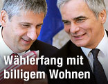 Bundeskanzler Werner Faymann und Vizekanzler Michael Spindelegger