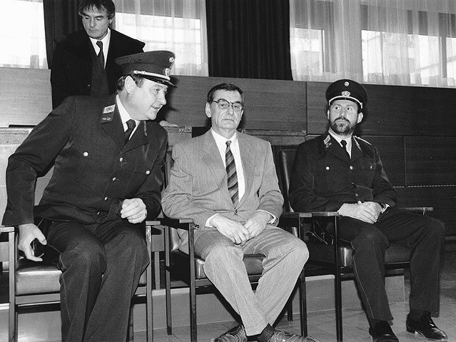 Otto Muehl bei Prozess in 1991
