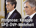 Werner Faymann (SPÖ) und Michael Spindelegger (ÖVP)