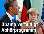 Gemeinsame Pressekonferenz von US-Präsident Barack Obama und der deutschen Kanzlern Angela Merkel