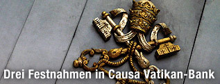 Das Wappen des Vatikan