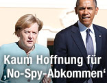 Deutsche Bundeskanzlerin Angela Merkel und US-Präsident Barack Obama
