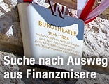 Schild am Wiener Burgtheater