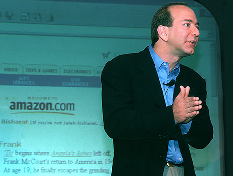 Archivbild aus dem Jahr 1999 von Jeff Bezos, dem Gründer von Amazon