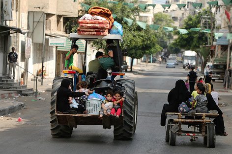 Familie flieht aus Gaza