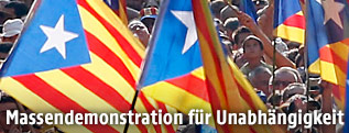 Demonstration für die Unabhängigkeit Kataloniens