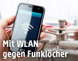 WLAN-Symbol auf einem Handy