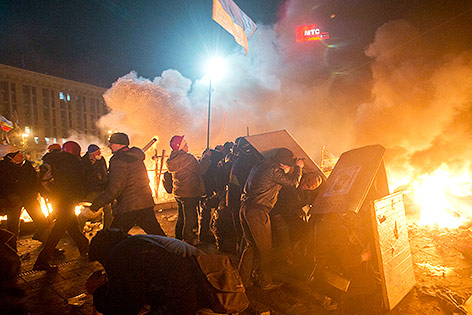 Ausschreitungen am Maidan in Kiew