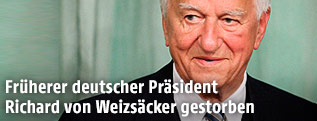 Der frühere deutsche Bundespräsident Richard von Weizsäcker