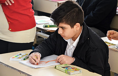 Schüler in Schule in Erbil