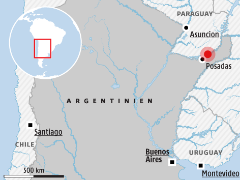 Karte von Argentinien