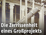 Bauarbeiten zum Österreichischen Parlament