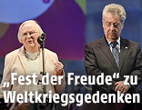 Bundespräsident Heinz Fischer bei den Feiern zum 70. Jahrestag des Weltkriegsendes auf dem Wiener Heldenplatz