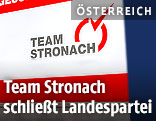 Eingangsschild des "Team Stronach"