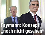 Bundeskanzler Werner Faymann und Vizekanzler Reinhold Mitterlehner