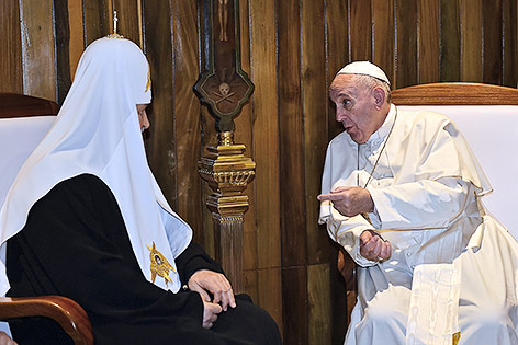Papst Franziskus und Patriarch Kirill