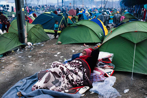 Das griechische Flüchtlingslager Idomeni