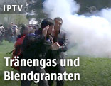 Tränengaseinsatz in Idomeni