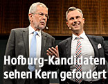 Die Hofburg-Kandidaten Alexander van der Bellen und Norbert Hofer