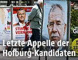 Wahlplakate von Norbert Hofer und Alexander Van der Bellen