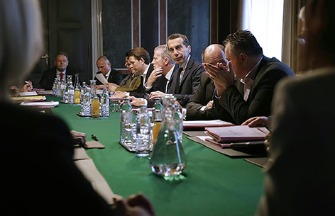 Ministerrat unter Vorsitz des neuen Bundeskanzlers Christian Kern  (SPÖ)