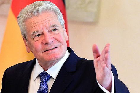 Der deutsche Bundespräsident Joachim Gauck