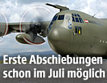 Transportflugzeug C-130 "Hercules" des österreichischen Bundesheeres