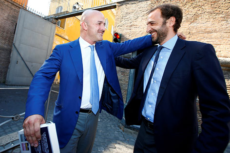 Die beiden Journalisten Gianluigi Nuzzi und Emiliano Fittipaldi
