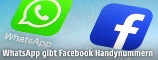 Whatsapp- und Facebook-Logo
