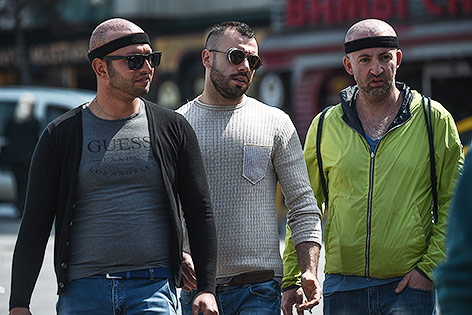 Männer auf dem Taksim-Platz