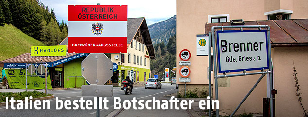 Grenzübergang am Brenner