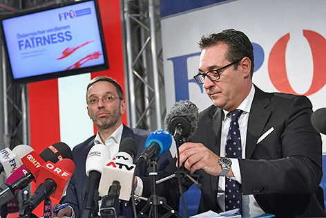 FPÖ-Generalsekretär Herbert Kickl und FPÖ-Chef Heinz-Christian Strache