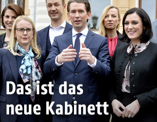 ÖVP-Präsentation des neuen Kabinetts